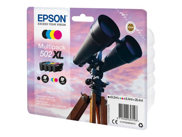 Epson Multipack 4-colours 502XL Ink - Resa elevata (XL) - Inchiostro a base di pigmento - Inchiostro