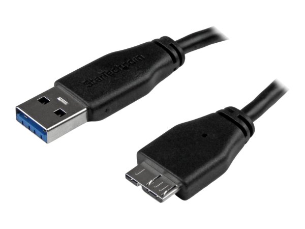 StarTech.com Cavo USB 3.0 Tipo A a Micro B slim - Connettore USB3.0 A a Micro B slim M/M - 50cm - 0,