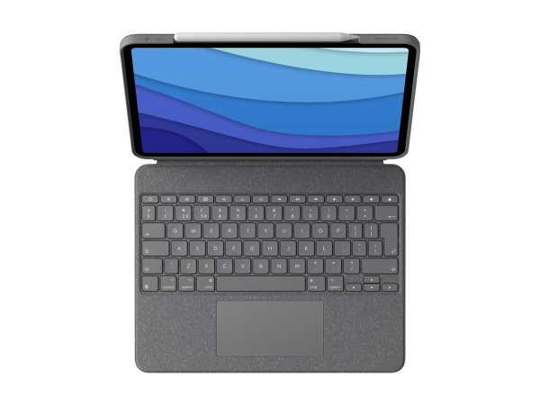 Logitech Combo Touch iPad Pro 11inch M4 GRAPHITE UK - Touchpad - QWERTY