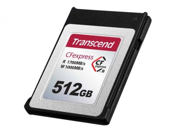 Transcend CFexpress 820 - 512 GB - CFexpress - NAND - 1700 MB/s - 1000 MB/s - Nero