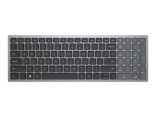 Dell KB740 - Full-size (100%) - RF senza fili + Bluetooth - Tasto con meccanismo a forbici - QWERTZ