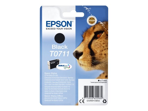 Epson Cheetah Cartuccia Nero - Resa standard - Inchiostro a base di pigmento - 7,4 ml - 1 pz