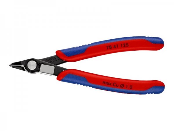 KNIPEX 78 41 125 - Pinze per taglio laterale - Acciaio - Plastica - Blu/Rosso - 12,5 cm - 57 g