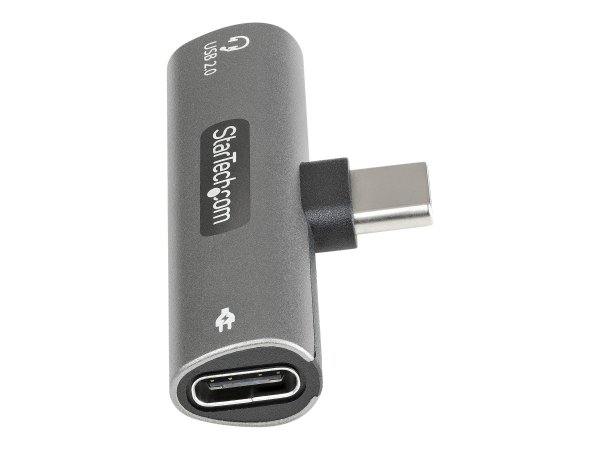 StarTech.com Adattatore USB C di ricarica e audio - Alimentatore USB-C con porta USB-C Audio per cuf