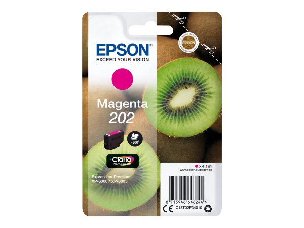 Epson Kiwi Singlepack Magenta 202 Claria Premium Ink - Resa standard - Inchiostro a base di pigmento