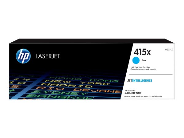 HP Cartuccia toner ciano originale LaserJet 415X ad alta capacità - 6000 pagine - Ciano - 1 pz