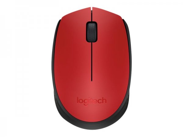 Logitech M171 Red-K - Ambidestro - Ottico - RF Wireless - 1000 DPI - Rosso