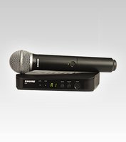 Shure BLX24E/PG58 - Microfono per palco/spettacolo - Senza fili - 662 - 686 MHz - Nero - Alcalino -