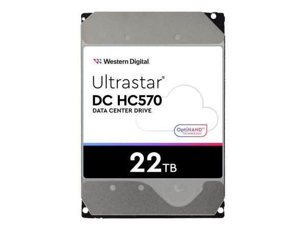 WD Ultrastar DC HC570 - 3.5" - 22000 GB - 7200 Giri/min