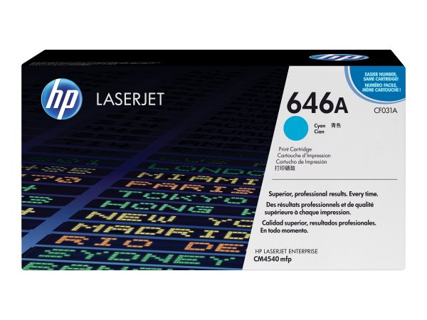 HP Color LaserJet 646A - Unità toner Originale - Ciano - 12500 pagine