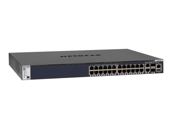 Netgear M4300-28G - Switch - L3 - managed - 2 x 10/100/1000/10000 + 2 x 10 Gigabit SFP+ + 24 x 10/10