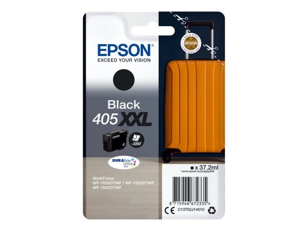 Epson Singlepack Black 405XXL DURABrite Ultra Ink - Resa extra elevata (super) - Inchiostro a base d