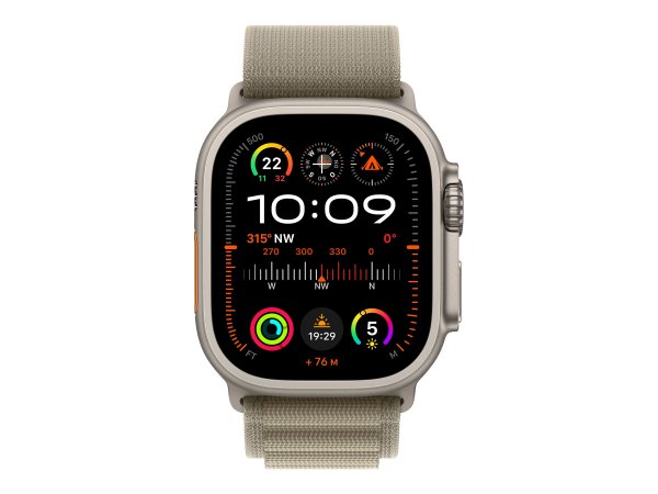 Apple Watch Ultra 2 GPS+ Cellular 49 mm Titangehäuse Alpine Loop Oliv S