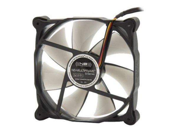 Blacknoise M12-P - Ventilatore - 12 cm - 1000 Giri/min - 2000 Giri/min - 29,3 dB - 133 m³/h