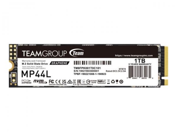 Team Group MP44L TM8FPK001T0C101 - 1 TB - M.2 - 5000 MB/s