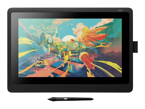 Wacom Cintiq 16 - Cablato - 5080 lpi (linee per pollice) - 344,16 x 193,59 mm - Penna - Gomma silico