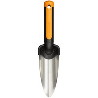 Fiskars 1000727 - Cazzuola da giardino - Acciaio inossidabile - Nero - Arancione - Taper - 35 cm