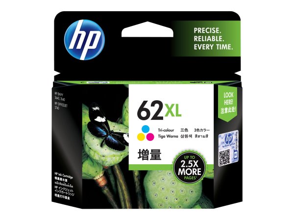 HP Cartridge 62XL Tri-color 62 XL. - Originale - Cartuccia di inchiostro