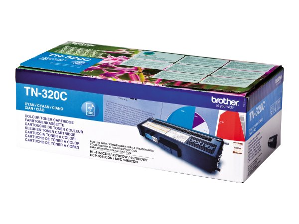 Brother TN320C - Unità toner Originale - Ciano - 1500 pagine