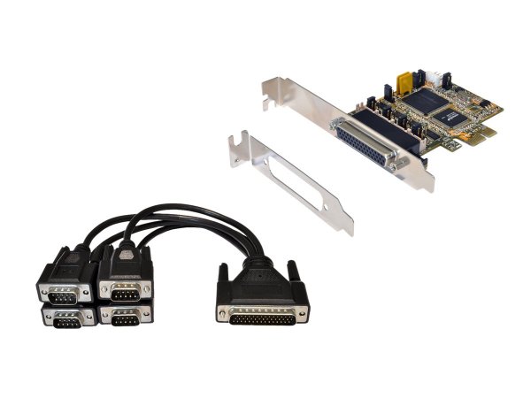 Exsys EX-44384 - PCIe - VGA - PCIe 3.0 - RS-232 - PC - SB16C1054PCI