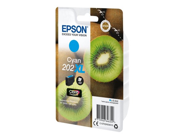 Epson Kiwi Singlepack Cyan 202XL Claria Premium Ink - Resa elevata (XL) - 8,5 ml - 650 pagine - 1 pz