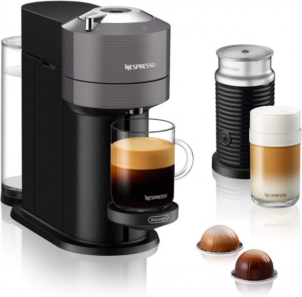 Nespresso De'Longhi ENV 120.GYAE Vertuo Next - Macchina per capsule di caffè con montalatte