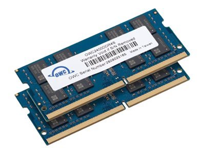 OWC OWC2400DDR4S32P - 32 GB - 2 x 16 GB - DDR4 - 2400 MHz - 260-pin SO-DIMM - Blu