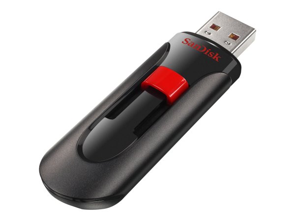 SanDisk Cruzer Glide - 256 GB - USB tipo A - 2.0 - Lamina di scorrimento - 6,8 g - Nero - Rosso