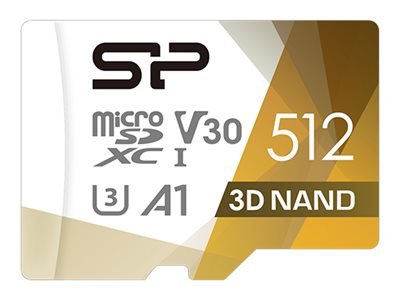 Silicon Power SP512GBSTXDU3V20AB - 512 GB - MicroSDXC - Classe 10 - UHS-I - 100 MB/s - 80 MB/s