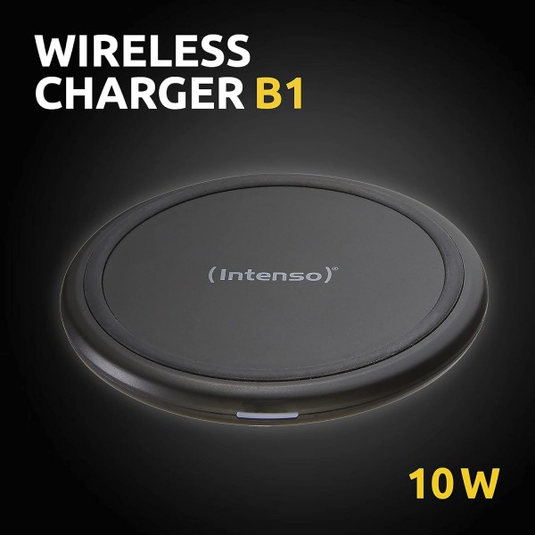 Intenso B1 Caricatore Wireless Caricabatterie Wireless Rapida Ricarica