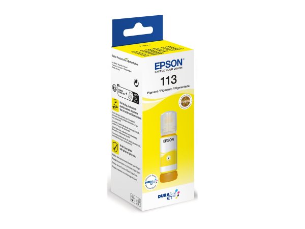 Epson 113 EcoTank Pigment Yellow ink bottle - Giallo - Epson - Ecotank ET-5880 - EcoTank ET-5850 - E