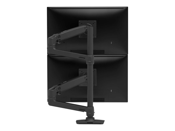 Ergotron LX Series LX Dual Stacking Arm - Tall Pole - Matte Black - Morsa - 20 kg - 101,6 cm (40") -