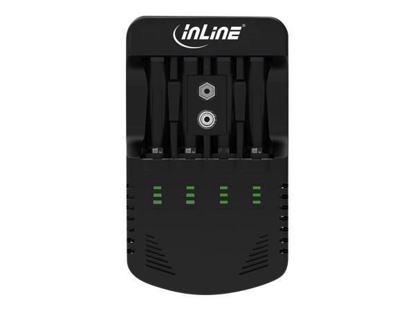 InLine Battery charger - (for 4xAA/AAA, 1x9V)