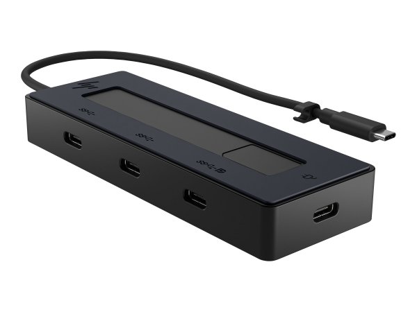 HP Hub multiporta 4K USB-C - USB tipo-C - USB 3.2 Gen 2 (3.1 Gen 2) Type-C - 10000 Mbit/s - Nero - 4