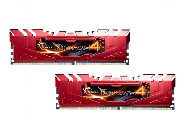 G.Skill Ripjaws 4 - 16 GB - 2 x 8 GB - DDR4 - 2666 MHz - Rosso