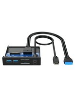 GrauGear USB-HUB+Kartenleser Multi Front Panel Type-C USB retail