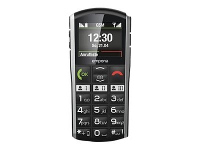 Emporia SiMPLiCiTY - Barra - SIM singola - 5,08 cm (2") - Bluetooth - 1200 mAh - Nero - Argento