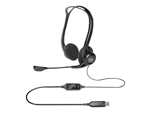 Logitech 960 USB Computer Headset - Auricolare - A Padiglione - Musica e Chiamate - Nero - Stereofon