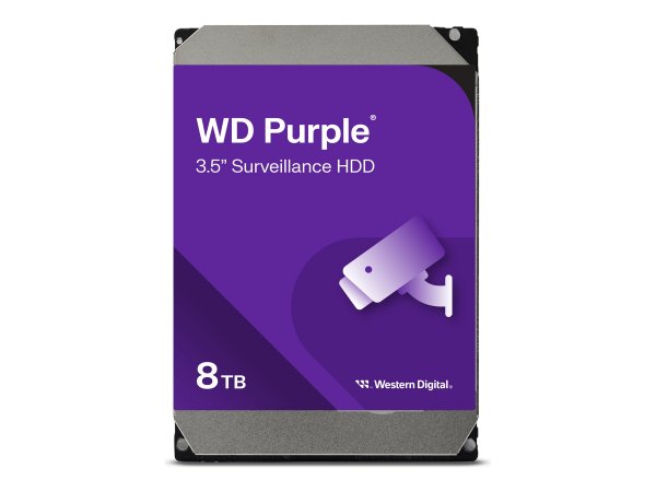 WD HDD Purple 8TB 3.5 SATA 6Gbs 256MB - Disco rigido - Serial ATA