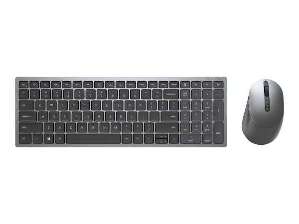 Dell KM7120W - Full-size (100%) - Wireless - RF senza fili + Bluetooth - QWERTY - Grigio - Titanio -