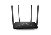 TP-LINK AC12G - Wi-Fi 5 (802.11ac) - Dual-band (2.4 GHz/5 GHz) - Collegamento ethernet LAN - Nero -