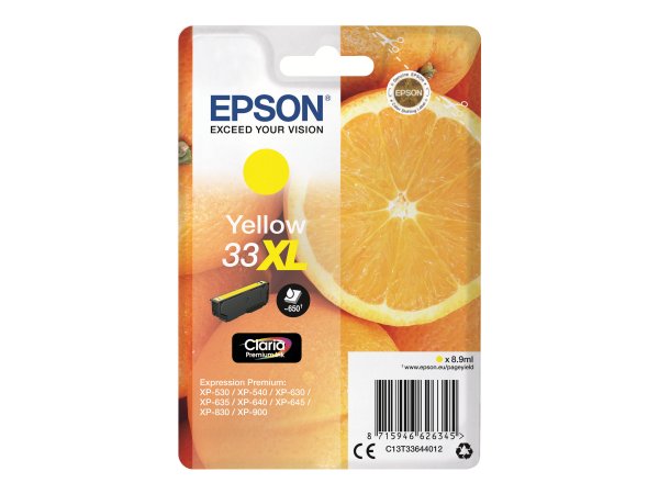 Epson 33XL - 8.9 ml - XL - yellow