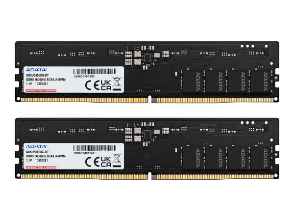 ADATA DDR5 5600 U-DIMM - 32 GB - 2 x 16 GB - DDR5 - 5600 MHz - 288-pin DIMM