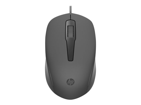 HP Mouse cablato 150 Wired - Ambidestro - Ottico - USB tipo A - 1600 DPI - Nero