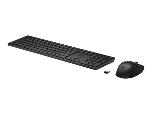 HP 650 Wireless Keyboard and Mouse Combo - QWERTY - Englisch - Schwarz - Tastiera - QWERTY