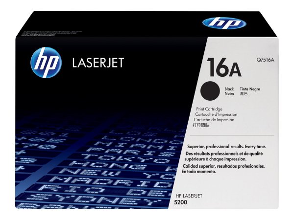 HP Cartuccia Toner originale nero LaserJet 16A - 12000 pagine - Nero - 1 pz