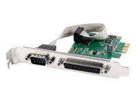 Gembird PEX-COMLPT-01 - PCIe - Parallelo - RS-232 - Femmina - A basso profilo - PCIe 3.0 - Windows 1