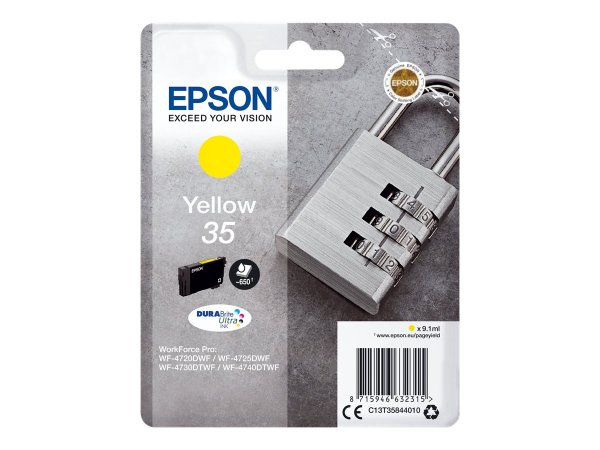 Epson Padlock Singlepack Yellow 35 DURABrite Ultra Ink - Resa standard - Inchiostro a base di pigmen