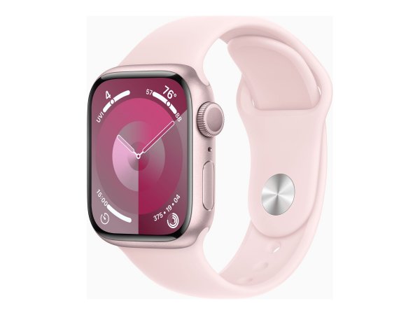 Apple Watch Series 9 41 mm Alu Pink Sport Hellrosa S/M