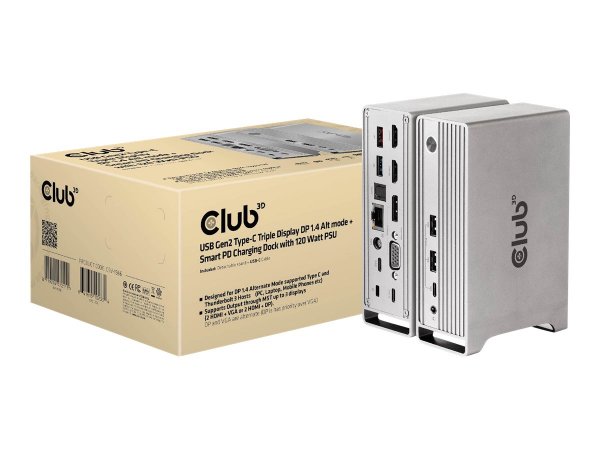 Club 3D Dockingstation - USB-C - VGA 2 x HDMI DP